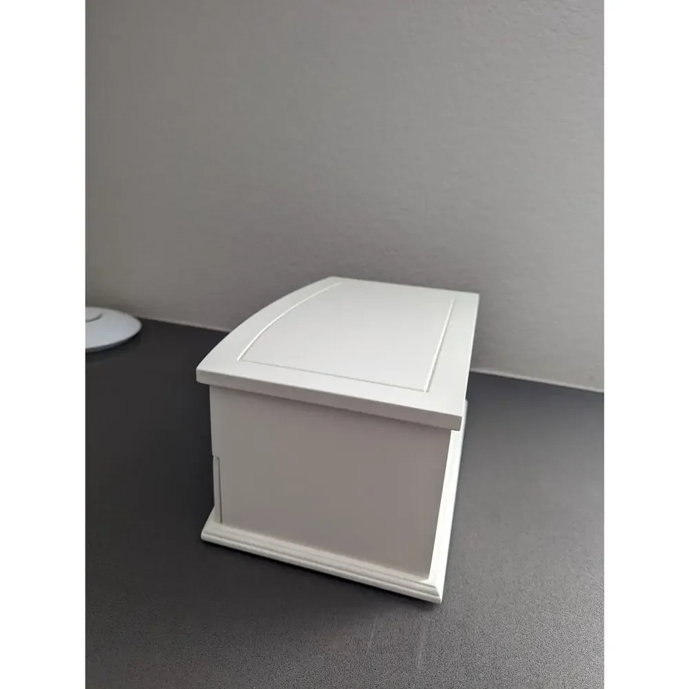 Reed‎ & Barton Jewelry Box Women's Girl's White Pink Quality Handcraft Excellent